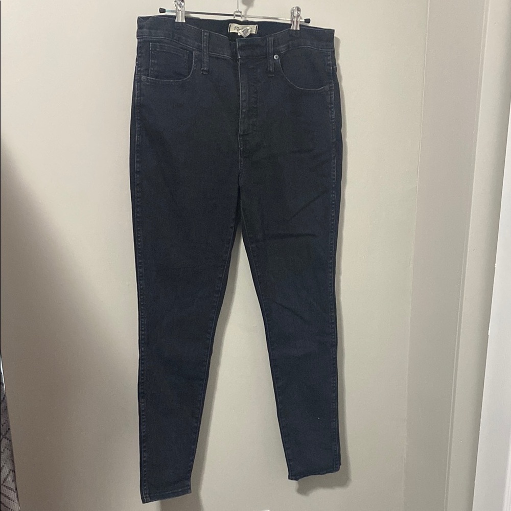 Madewell Black Skinny Jeans High-Rise Stretch‎